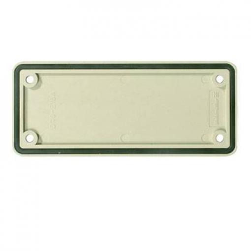 Heavy Duty Connectors, Accessories, cover plate, Size: 6, Plastic, Grey ABD-6-GR Weidmüller Množství: 10 ks krytka pouzdra