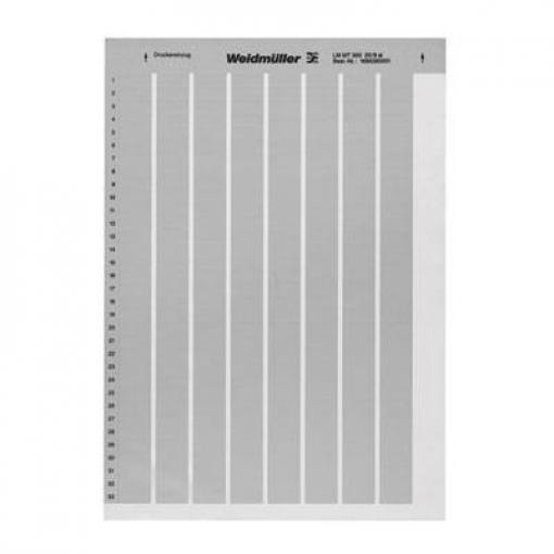 Weidmüller 1724140001 LM MT300 15X4,63 SI tiskárna pro popisovací systém Druh montáže: nalepení Potisknutelná plocha: 15 x 463 mm stříbrná Počet markerů: 6270
