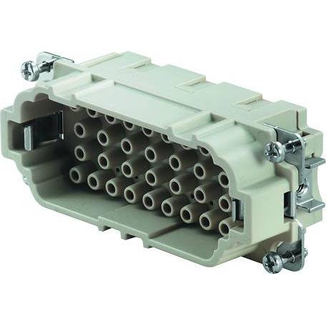 HDC insert, Male, 500 V, 16 A, No. of poles: 32, Crimp connection, Size: 6