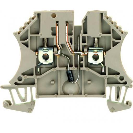 W-Series, Test-disconnect terminal, Rated cross-section: 2,5 mm&sup2;, Screw connection WTR 2.5 D- 2STB 6.9/2.3 1964810000 Tmavě béžová Weidmüller 25 ks