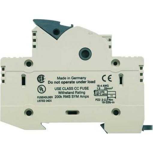 W-Series, Fuse terminal, Rated cross-section: 25 mm&sup2;, Screw connection, WSI 25/1 CC/LED 1966070000 Tmavě béžová Weidmüller 12 ks
