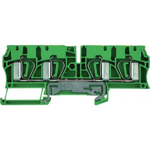 Z-series, PE terminal, Rated cross-section: Tension clamp connection, Wemid, green / yellow, ZPE 4/4AN 7904280000-50 zelenožlutá Weidmüller 50 ks
