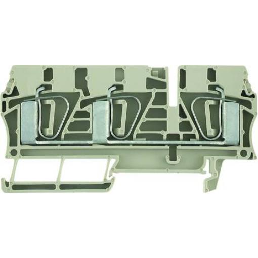 Z-series, Feed-through terminal, Rated cross-section: 6 mm&sup2;, Tension clamp connection, Wemid, Dark Beige, ZDU 6/3AN 7907410000-50 Tmavě béžová Weidmüller
