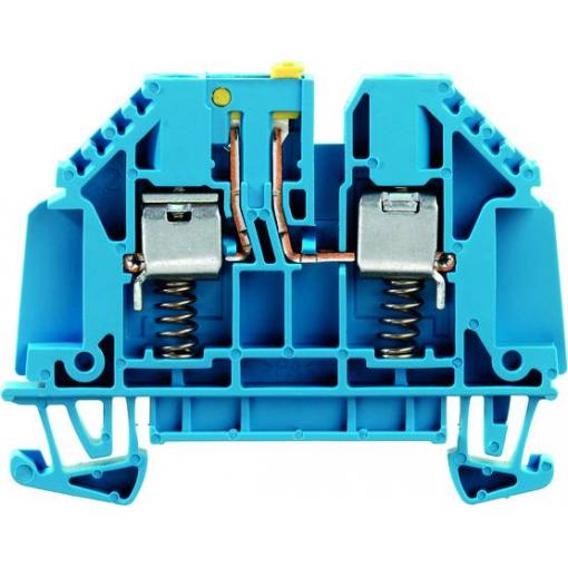 W-terminal with external tensioning, Test-disconnect terminal, Rated cross-section: 4 mm², Screw connection, WTR 4 STB SL BL 7910310000 modrá Weidmüller 50 ks