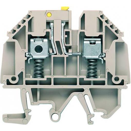 W-terminal with external tensioning, Test-disconnect terminal, Rated cross-section: 4 mm², Screw connection, WTR4 SL/EN 7910360000 Tmavě béžová Weidmüller 50 ks
