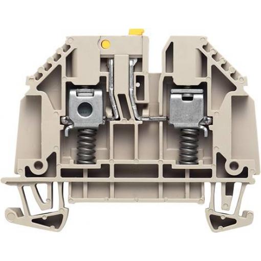 W-terminal with external tensioning, Test-disconnect terminal, Rated cross-section: 4 mm², Screw connection, WTR4 SL/EN SW 7910380000 černá Weidmüller 50 ks