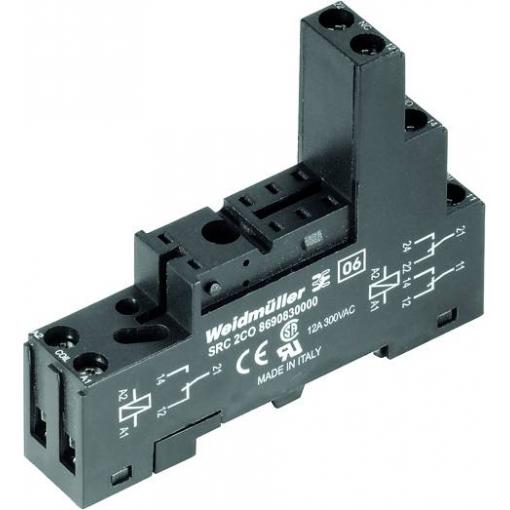 Weidmüller SRC 2CO patice pro relé Weidmüller řada RIDERSERIES , (d x š x v) 65 x 15.6 x 77.6 mm, 10 ks