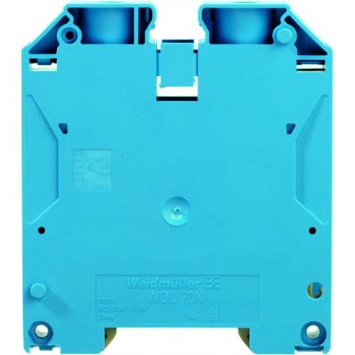 W-Series, Feed-through terminal, Rated cross-section: 70 mm², Screw connection, Direct mounting, Blue WDU 70N/35 BL 9512420000 modrá Weidmüller 10 ks