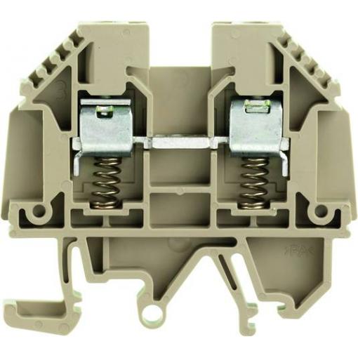 W-terminal with external tensioning, Feed-through terminal, Rated cross-section: 4 mm², Screw connection, WDU 4 SL/EN 9537450000 Tmavě béžová Weidmüller 50 ks