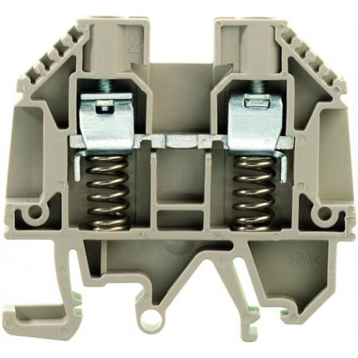 W-terminal with external tensioning, Feed-through terminal, Rated cross-section: 6 mm², Screw connection, WDU 6 SL/EN 9537470000 Tmavě béžová Weidmüller 50 ks