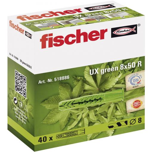 Fischer 518887 UX GREEN 10 x 60 R univerzální hmoždinka 60 mm 10 mm 20 ks