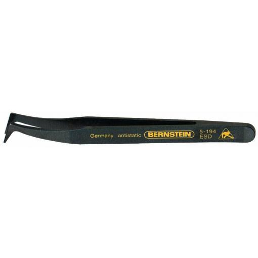 BERNSTEIN Tools for Electronics 5-194 pro elektroniku a jemnou mechaniku jemná pinzeta, NK6, hrot s háčkem, tupá, 120 mm