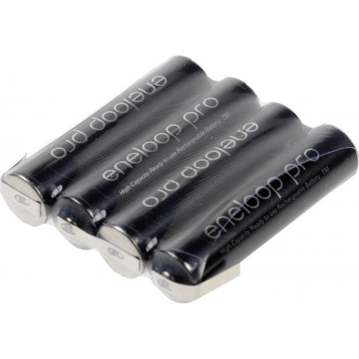 Panasonic eneloop Pro Akupack 4 x AAA pájecí špička ve tvaru Z Ni-MH 4.8 V 900 mAh