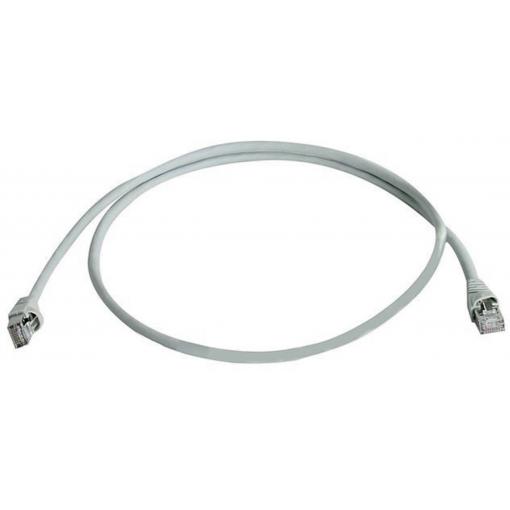 Telegärtner 100008643 RJ45 síťové kabely, propojovací kabely CAT 6A S/FTP 5.00 m šedá UL certifikace, samozhášecí, s ochranou 1 ks
