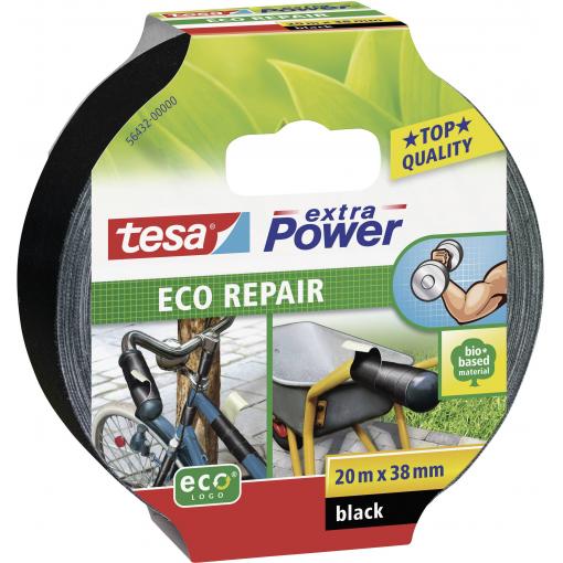 tesa ECO REPAIR 56432-00000-00 páska se skelným vláknem tesa® Extra Power černá (d x š) 20 m x 38 mm 1 ks