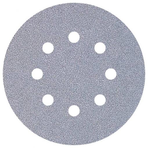 Wolfcraft 1157000 brusné papíry pro excentrické brusky na suchý zip, s otvory Zrnitost 180 (Ø) 125 mm 5 ks