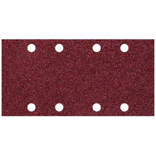 Wolfcraft 1762000 sada brusného papíru na suchý zip, s otvory Zrnitost 40, 80, 120 (d x š) 185 mm x 93 mm 10 ks