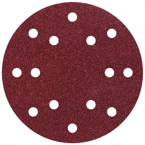 Wolfcraft 1840000 brusné papíry pro excentrické brusky na suchý zip, s otvory Zrnitost 40 (Ø) 150 mm 5 ks
