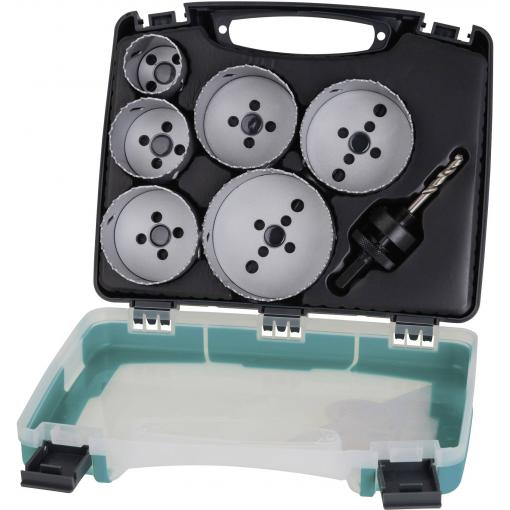 Wolfcraft 5423000 sada děrovacích pil 8dílná 40 mm, 54 mm, 65 mm, 68 mm, 74 mm, 86 mm 1 sada