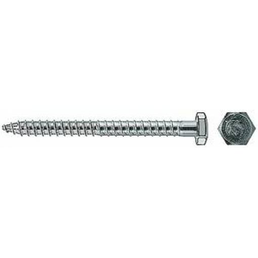 Fischer 80412 bezpečnostní šrouby 10 mm 95 mm vnější šestihran ocel galvanizováno zinkem 50 ks