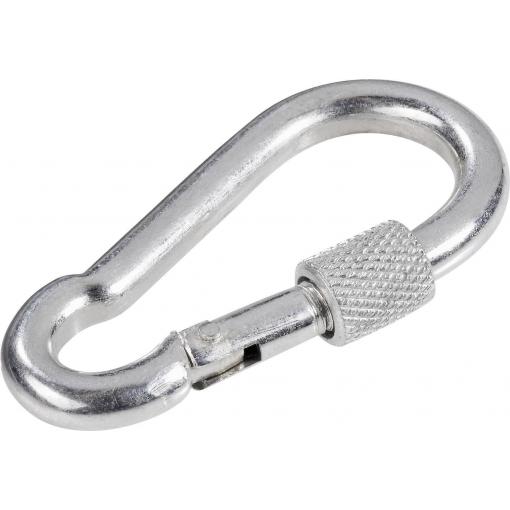 TOOLCRAFT 486760 Hasičská karabina, šroubovací (d x š) 90 mm x 9 mm