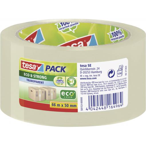 tesa ECO & STRONG 58153-00000-00 balicí lepicí páska TESAPACK® transparentní (d x š) 66 m x 50 mm 1 ks