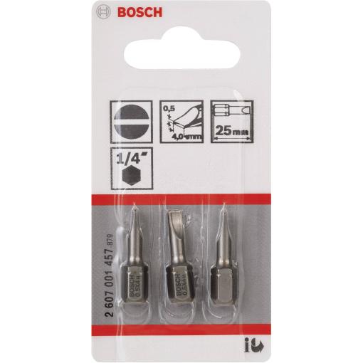 Bosch Accessories plochý bit 4 mm extra tvrdé C 6.3 3 ks