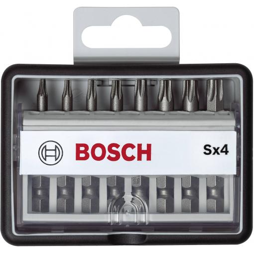 Bosch Accessories Robust Line 2607002557 sada bitů, 8dílná, křížový PZ, 1/4 (6,3 mm)