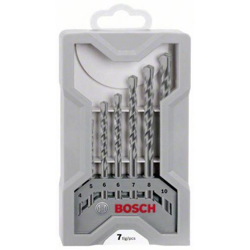 Bosch Accessories CYL-3 2607017082 tvrdý kov sada vrtáku do betonu 7dílná 4 mm, 5 mm, 6 mm, 6 mm, 7 mm, 8 mm, 10 mm válcová stopka 1 sada