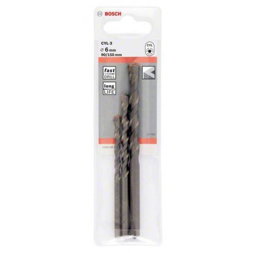 Bosch Accessories CYL-3 2608597709 tvrdý kov sada vrtáku do betonu 3dílná 5 mm, 6 mm, 8 mm válcová stopka 1 sada