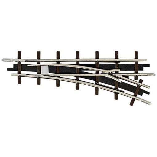 kolej polní úzkokolejné železnice H0f 12342 výhybka, pravá 66.6 mm 1 ks
