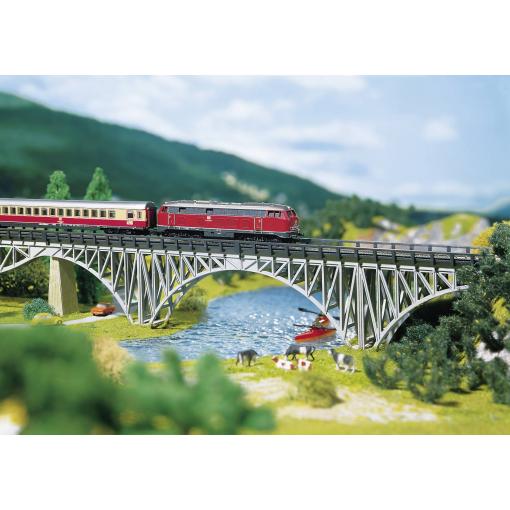 Faller 282915 Z most s ocelovými nosníky 1kolejný univerzální (d x š x v) 220 x 25 x 47 mm