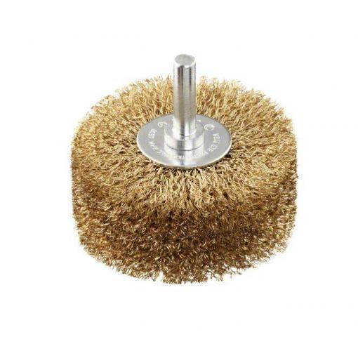 Bosch Accessories Kotoučový kartáč, s vrstvou mosazi - 80 mm, 0,2 mm, 35 mm 2608622130 Ø dříku 6 mm 2608622130 1 ks