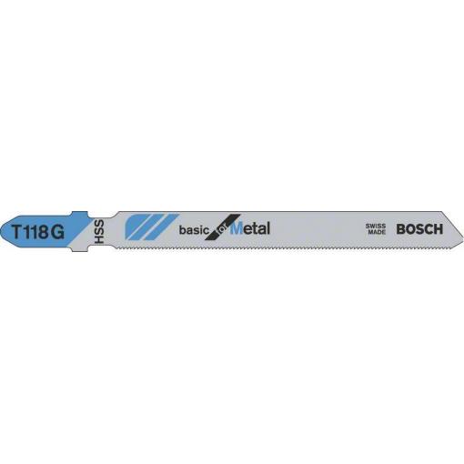 Bosch Accessories 2608631674 Pilový plátek do kmitací pily T 118 G - Basic for Metal 3 ks