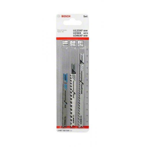 Bosch Accessories 2608636430 Sada pilových plátků do kmitacích pil, 3dílná - U 1 BIF; U 1 AOF 2 ks