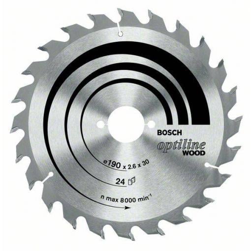 Bosch Accessories Optiline 2608640616 tvrdokovový pilový kotouč 190 x 30 x 2.6 mm Počet zubů (na palec): 36 1 ks