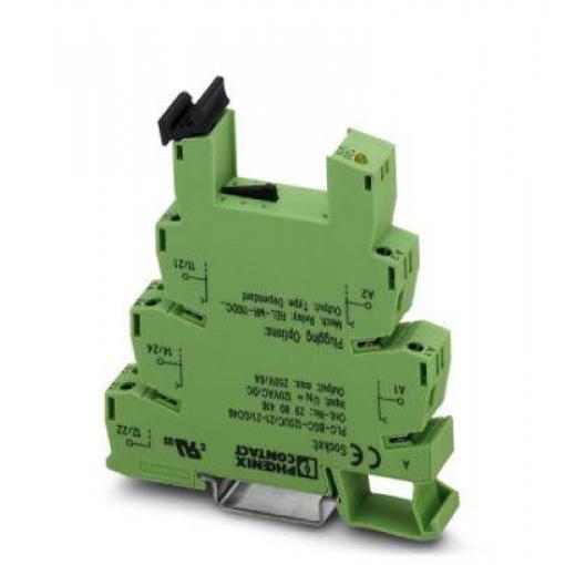 Phoenix Contact PLC-BSC-230UC/21-21/SO46 patice pro relé Phoenix Contact REL-MR-110DC/21-21AU, Phoenix Contact REL-MR-110DC/21-21, 10 ks