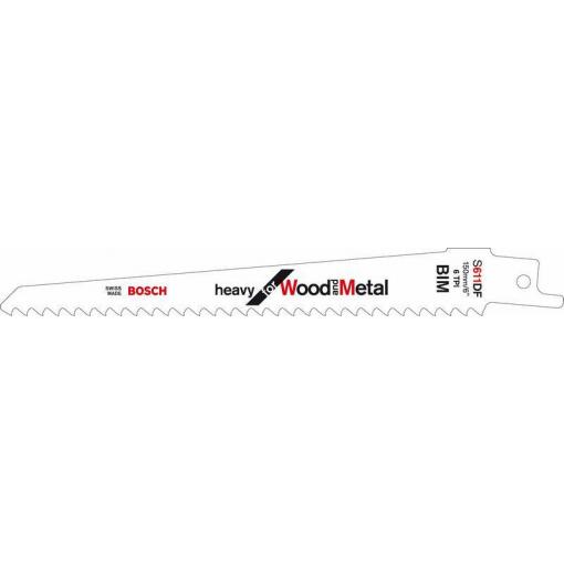 Bosch Accessories 2608657561 Pilový plátek do pily ocasky S 611 DF - Heavy for Wood and Metal Délka řezacího listu 150 mm 25 ks