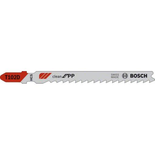 Bosch Accessories 2608667444 Pilový plátek do kmitací pily T 102 D - Clean for PP 5 ks