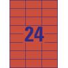 Avery-Zweckform 3448 univerzální etikety 70 x 37 mm papír červená 2400 ks trvalé inkoustová tiskárna, laserová tiskárna, barevná laserová tiskárna, kopírka