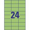Avery-Zweckform 3450 univerzální etikety 70 x 37 mm papír zelená 2400 ks trvalé inkoustová tiskárna, laserová tiskárna, barevná laserová tiskárna, kopírka