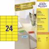Avery-Zweckform 3451 etikety 70 x 37 mm papír žlutá 2400 ks trvalé univerzální etikety 100 listů A4