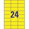 Avery-Zweckform 3451 etikety 70 x 37 mm papír žlutá 2400 ks trvalé univerzální etikety 100 listů A4