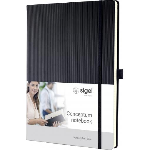 Sigel CONCEPTUM® CO110 poznámková kniha čisté černá Počet listů: 97 A4