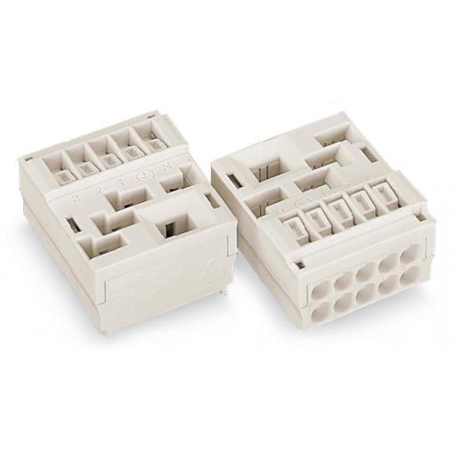 kabelová svorka Tuhost (příčný řez): 1.5-2.5 mm² Pólů: 4 WAGO 267-304 50 ks bílá
