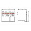kabelová svorka Tuhost (příčný řez): 1.5-2.5 mm² Pólů: 5 WAGO 250 ks bílá
