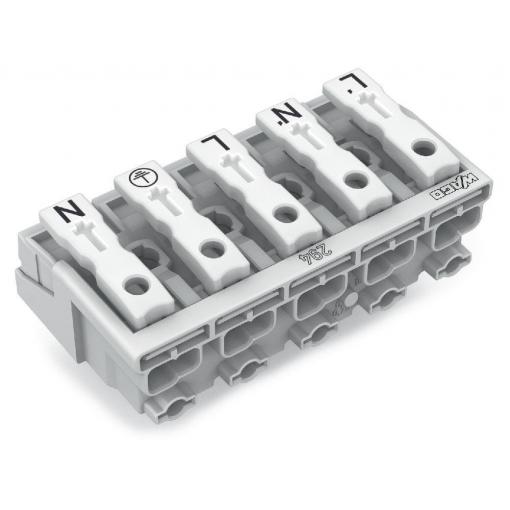 přístrojová svorka Tuhost (příčný řez): 0.5-1.5 mm² Pólů: 5 WAGO 294-4015 250 ks bílá