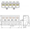 přístrojová svorka Tuhost (příčný řez): 0.5-1.5 mm² Pólů: 5 WAGO 294-4055 250 ks bílá