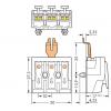 přístrojová svorka Tuhost (příčný řez): 0.5-1.5 mm² Pólů: 3 WAGO 294-4313 500 ks bílá