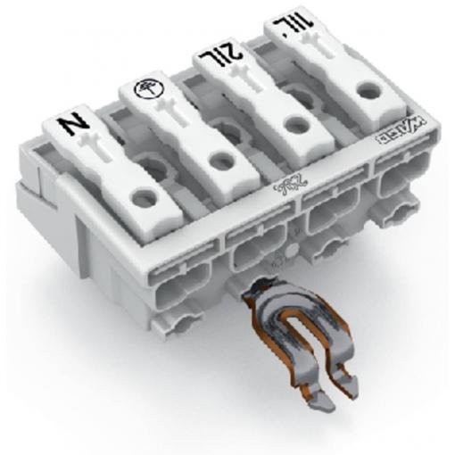 přístrojová svorka Tuhost (příčný řez): 0.5-1.5 mm² Pólů: 4 WAGO 294-4314 500 ks bílá